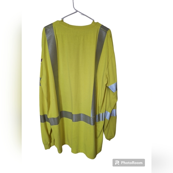 Dri Fire Hi Vis Long Sleeve Shirt - Picture 4 of 4